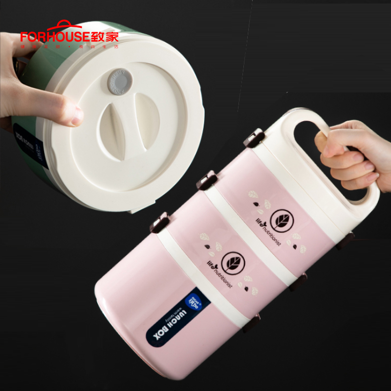 1-5 Layer Lunch Box Microwavable Bento Box Leak-Proof Portable Food Container Storage Box for Kids Large Size
