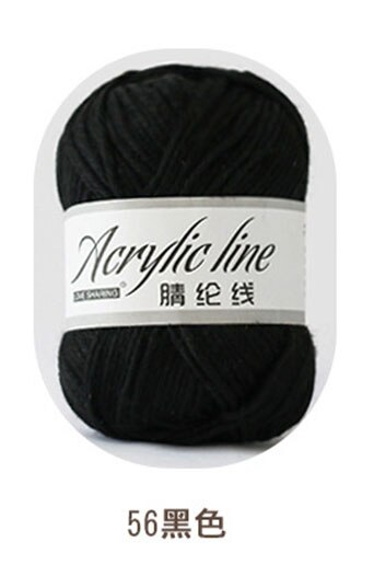 Fil à tricoter acrylique doux et pour bébé, 1 pièce = 50g, fil de tricot doux et pour tricot à la main, laine à faire soi-même, pull 64 couleurs disponibles: 56