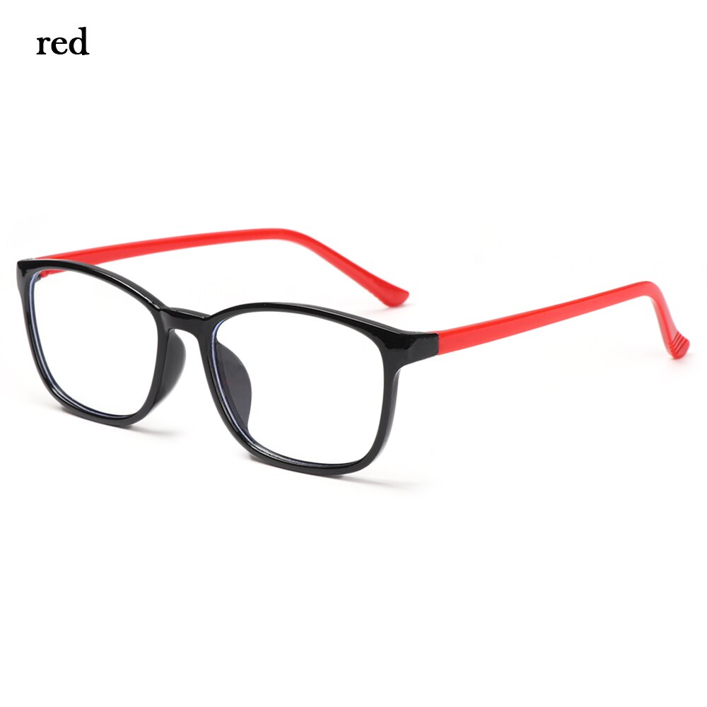 Anti-blue Light Kids Glasses Children Boys Girls Computer Eye Protection Eyeglasses Ultra Light Frame Online Classes Glasses: B-Black Red
