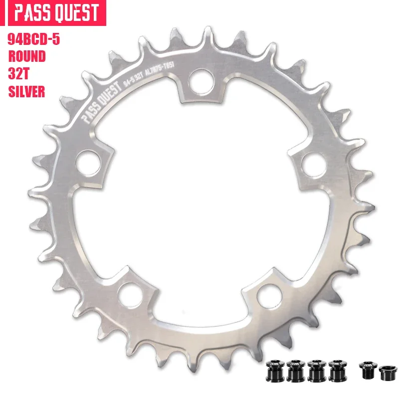 Pass Quest 94 Bcd Kettingblad 5 Bout Rond Smal Breed Kettingblad 32/34/36/38/40/42/44/46T Voor 10/11/12 Speed Fietsketting: Marineblauw