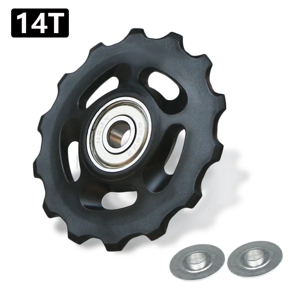 11T 12T 13T 14T Bearing MTB Bicycle Rear Guide Wheel Road Bike Jockey Rear Derailleur Pulley Roller for Shimano Sram Repair Kit: Burgundy