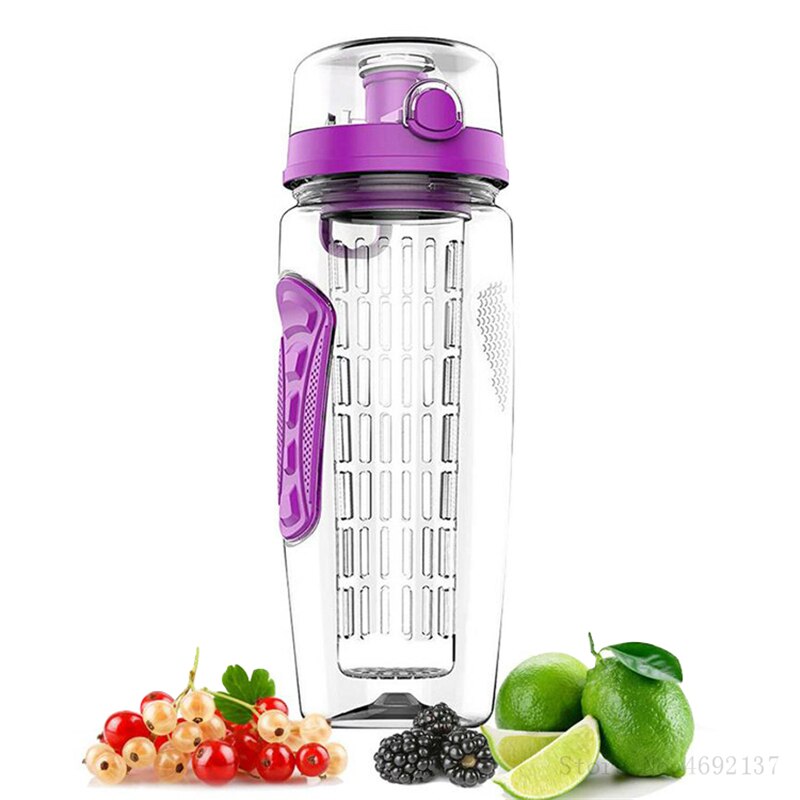 800Ml/1000Ml Bpa Gratis Fruit Infuser Water Fles Draagbare Sap Shaker Reizen Sport Drinken Flessen Detox Water fles: 1000ml A7