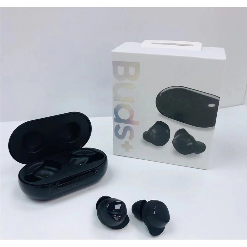 R175 is lämpliga för galaxy buds+true wireless bluetooth-hörlurar med dubbla öron-i-örat bluetooth-hörlurar: Svart