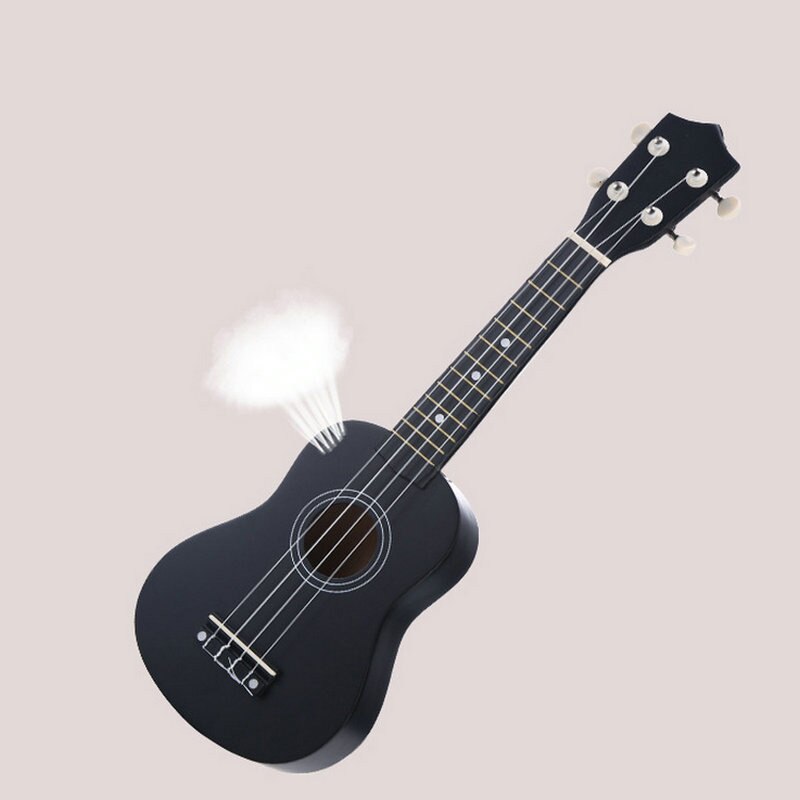 Ukelele de madera para principiantes, 21 pulgadas, con cuerdas de selección, Kit de iniciación para niños, instrumentos musicales, ukelele educativo de tilo