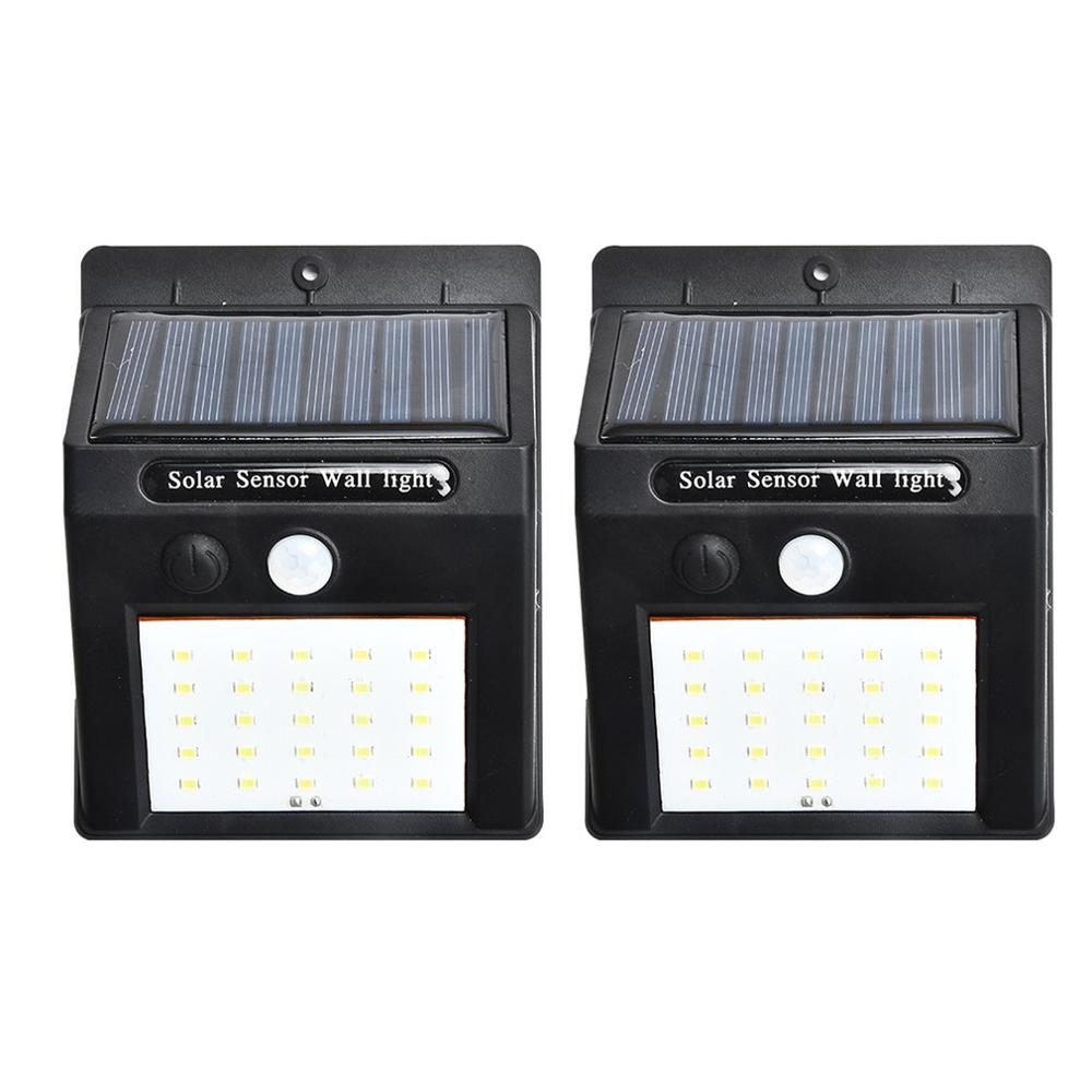 2 teile/satz 20 LED Solar Lichter Motion Sensor Wand Licht Outdoor Garten Hof Lampe Wasserdichte Im Freien Wasserdichte Licht