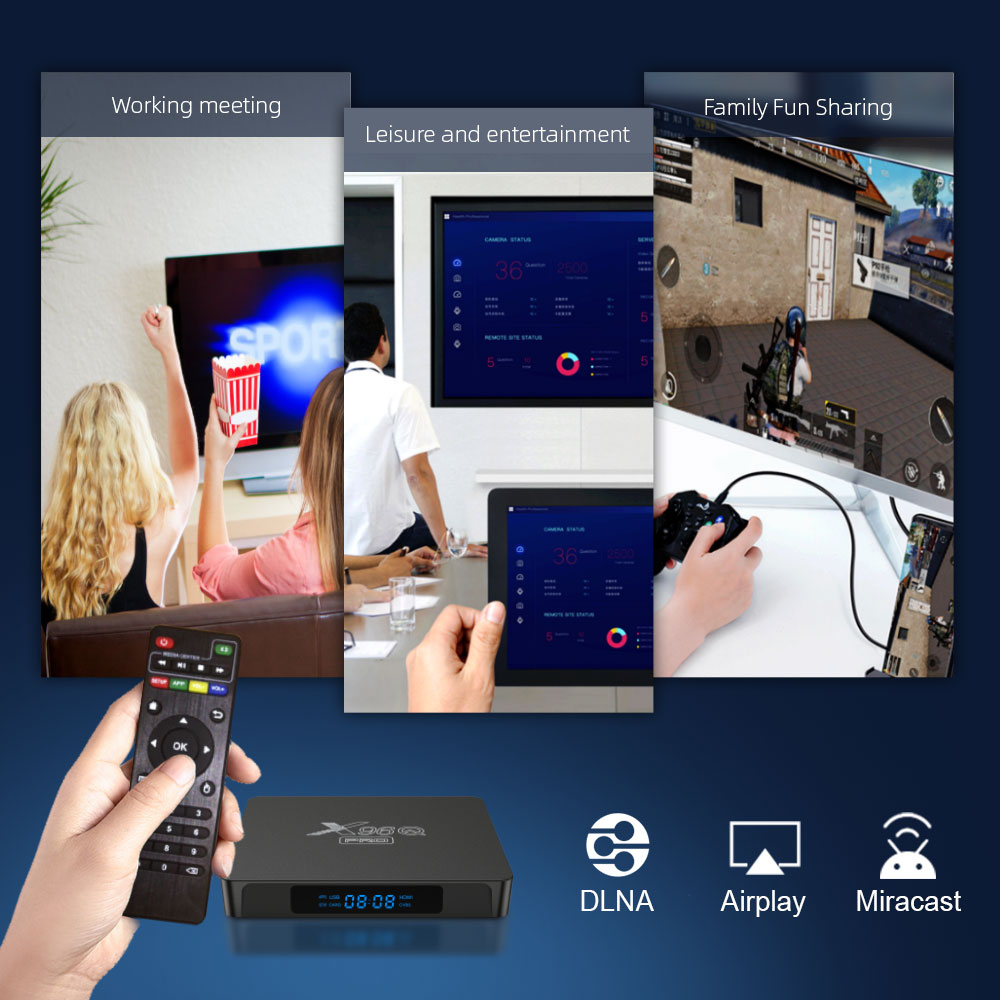 Reproductor multimedia X96Q PRO, Allwinner H313, Android 10,0, Mali G31, WiFi 2.G, LAN 100M, 802.11AC,