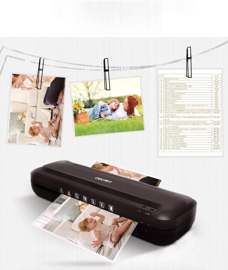 Máquina de moldeo de fotos A4 capaz, película para presión de oficina, archivo de foto pequeña comercial a través de la máquina de moldeo de 3-8 pulgadas