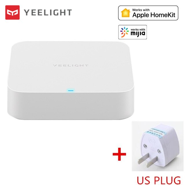 （Global version）Yeelight Gateway Hub WIFI bluetooth compatible For Smart home Devices Remote control By APP Xiaomi mijia: ADD US PLUG