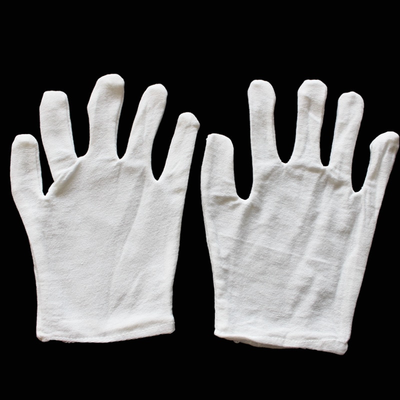 100% katoenen handschoenen, Wit, Een maat, worden gebruikt voor Vergulden bladeren, goede , smaakloos, Schoon,