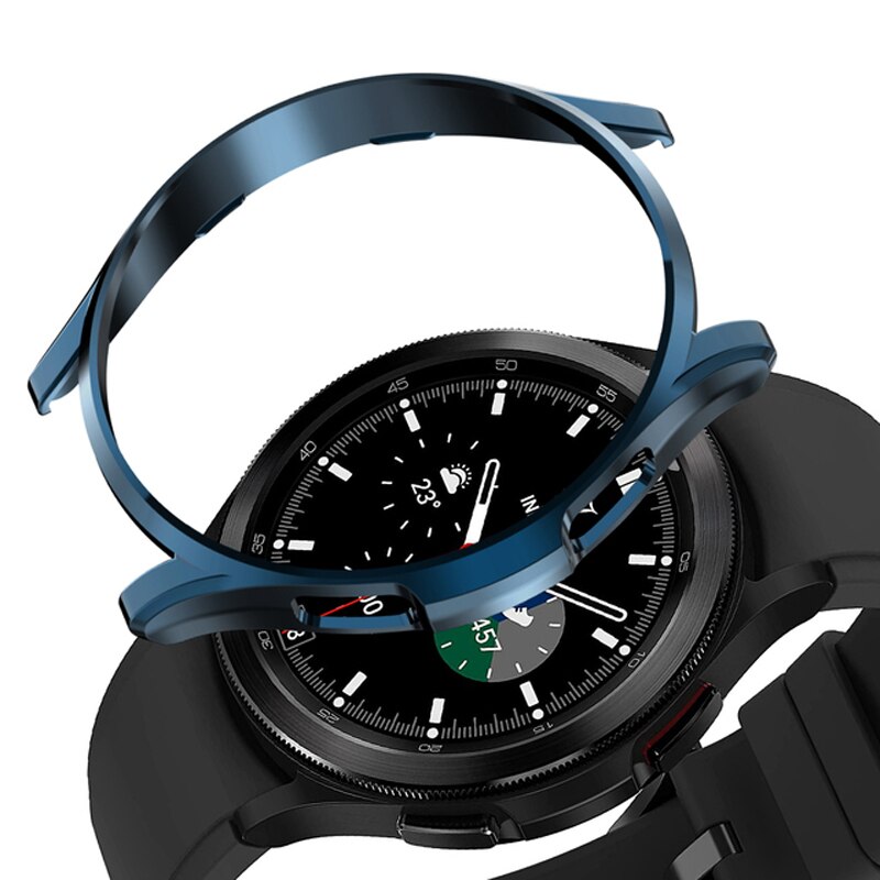 Coque de protection en silicone Tpu pour Samsung Galaxy Watch 4, 4,46mm 42mm, étui classique pour montre intelligente: Midnight Blue / Galaxy Watch 4 46MM