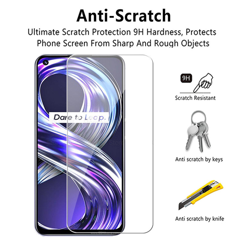 3 Stück Schutzglas für Realme 8 Realme8i Pro 8s 5G Realmy 8i Displayschutzfolie gehärtetes gehärtetes Glas Schutz 9H Vollklar