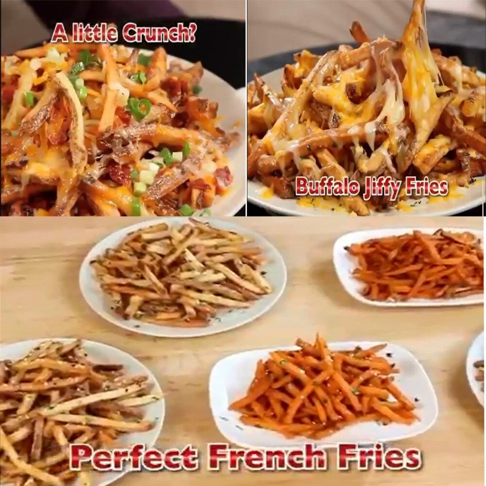 Microwave Fries Maker Copper Fries Potatoes Maker Slicers French Fries Maker Jiffy Fries Cutter Machine( With box)
