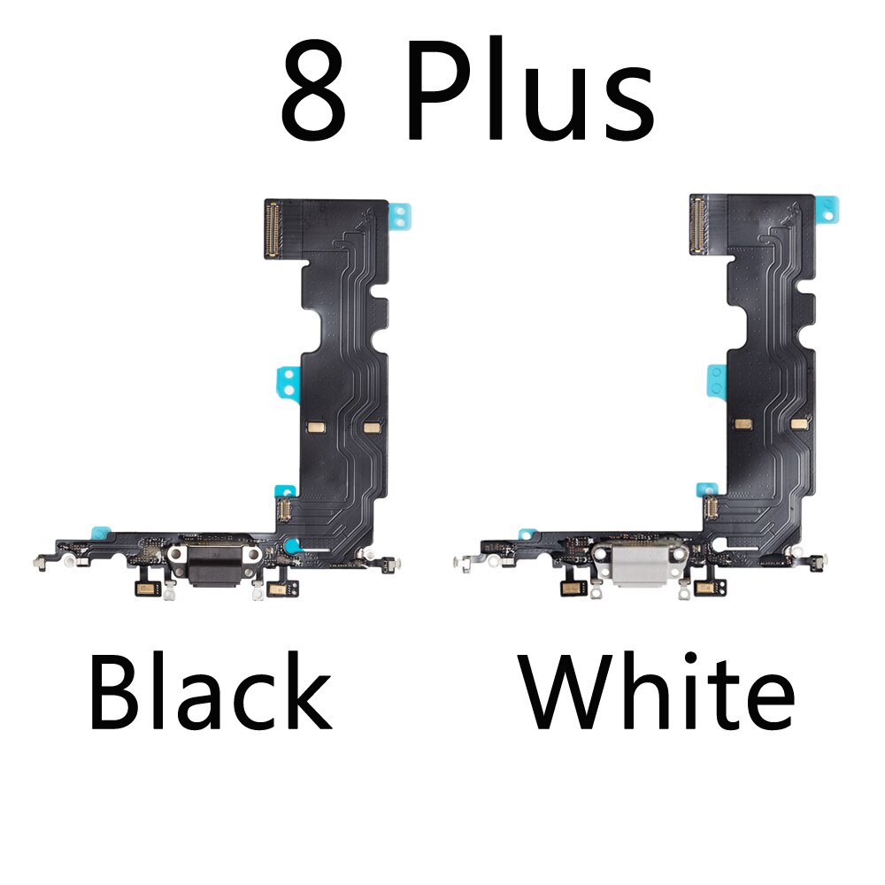 10 sztuk/partia ładowania Flex Cable dla iPhone 7 8 Plus XR XS max X USB ładowarka Port złącze dokujące z mikrofonem Flex Cable: 8 Plus Mix color