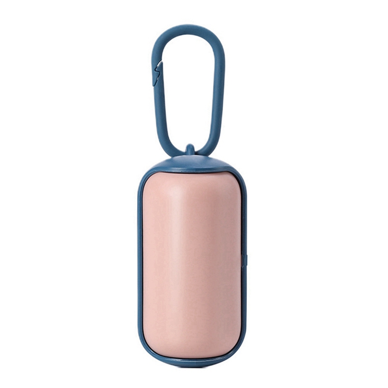 15pcs/Roll Portable Dog Poop Bag Pet Pick Up Waste Toilet Bag Dispenser With Toilet Bag Box Outside Pet Cleaning Products #: Pink