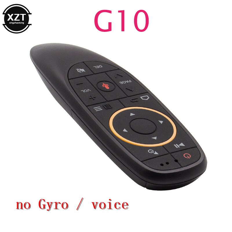 Giroscopio inalámbrico G30S 2,4G, mando a distancia inteligente por voz, 33 teclas, aprendizaje IR, para X96 mini, H96 MAX, Android Box,: G10