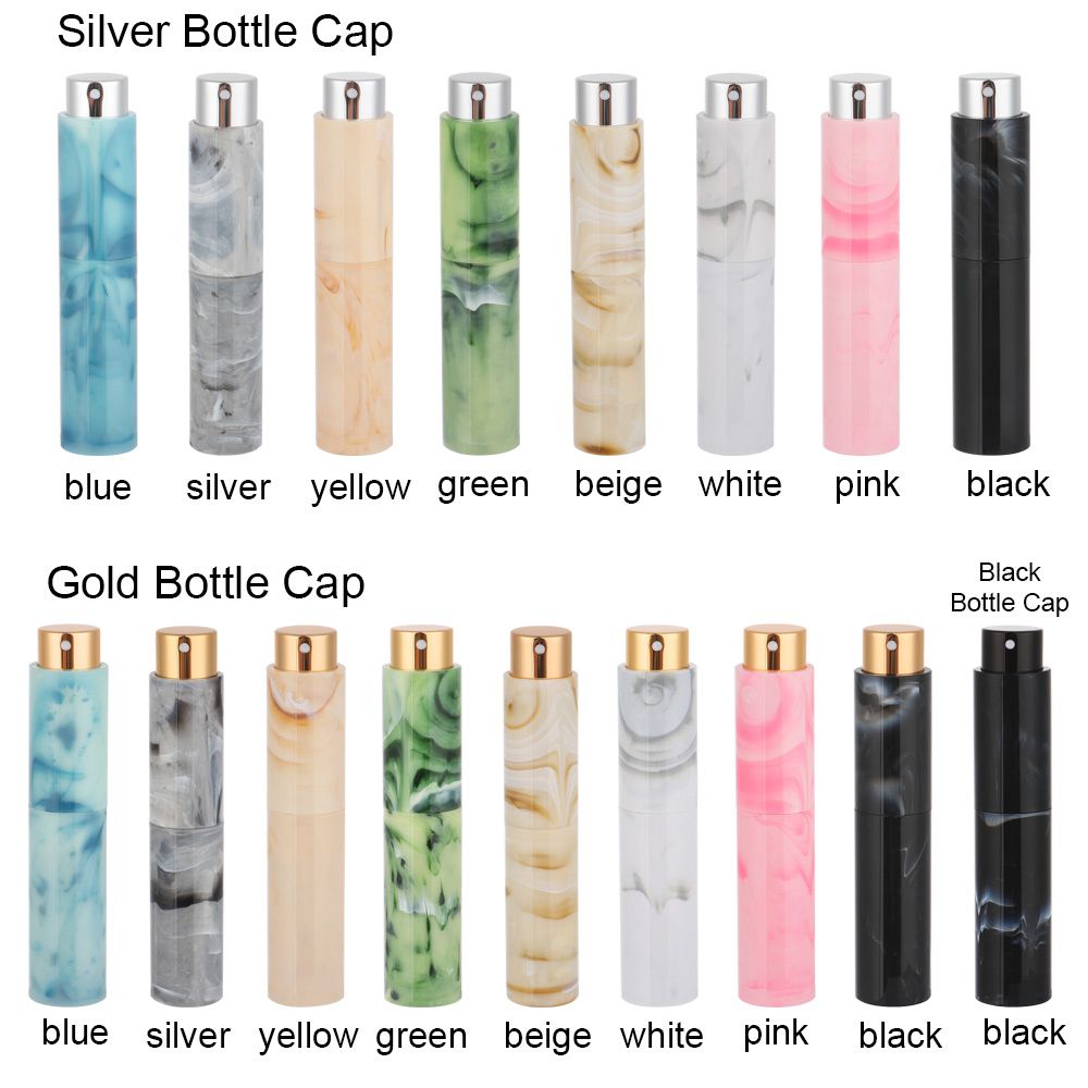 10ml Parfüm zerstäuber flaschen nachfüllbare Mini-Reise größe leere ParfüFrau pritze Marmor aufbringen tragbare auslaufs ichere Sprüh flasche