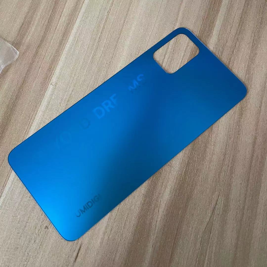 Voor Umidigi A11 Batterij Cover Terug Glas Cover Voor Umidigi A11 Back Cover Glas Achterpaneel Beschermende Shell: Blauw