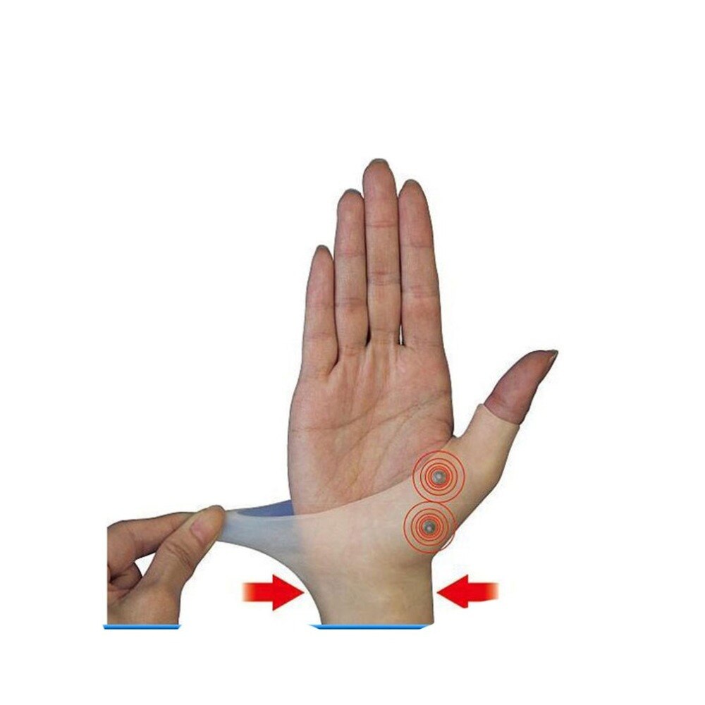 Magnetic Therapy Wrist Hand Thumb Support Gloves Silicone Gel Arthritis Pressure Corrector Massage Pain Relief Gloves gamesupply