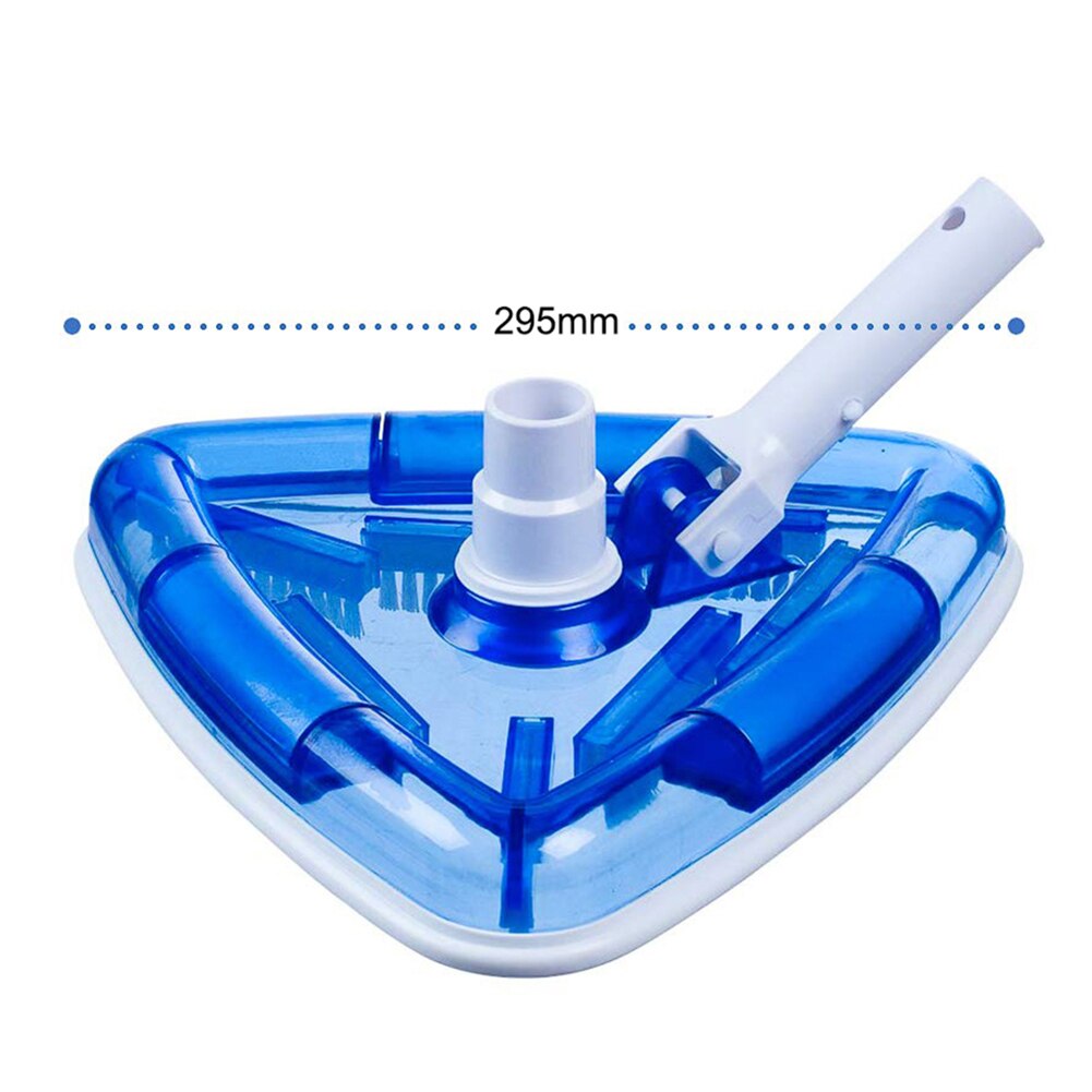 Transparent Triangle Spa Swimming Pool Vacuum Cleaner Head Wall Ground Cleaning Brush Tool Accessory for Tubs SPA Fountain