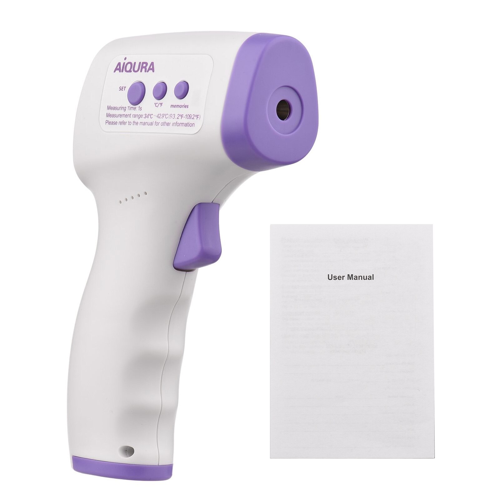 Digital Infrared Forehead Thermometer Body Temperature Measuring Gauge Fever Alarm °C/℉ Switchable Thermometer