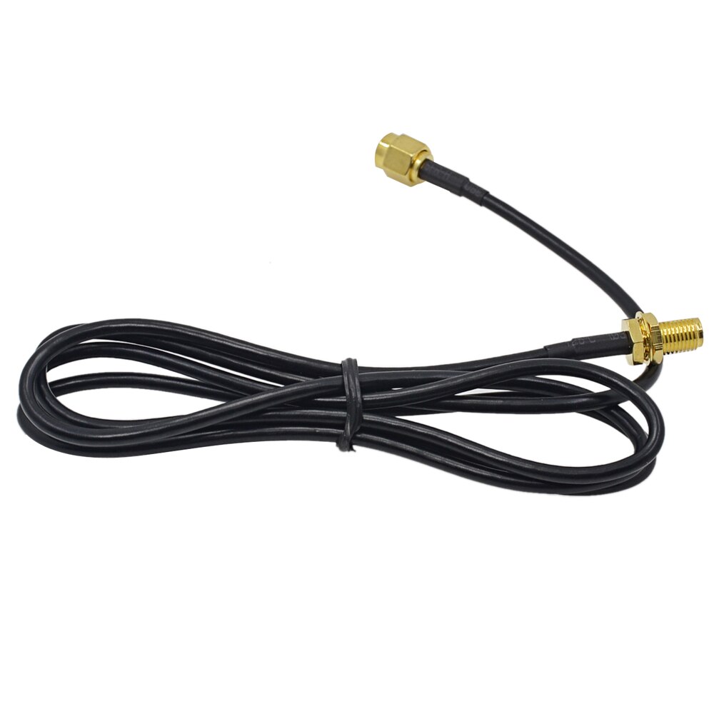 CHIPAL 1M 1 Meter WIFI WI-FI Antenna Extension Cable RG174 RP-SMA Male to Female Connector for Wireless LAN WAN Router Antenna