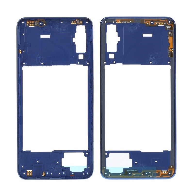 Voor Samsung Galaxy A70 SM-A705 Zwart/Blauw/Grijs/Oranje Kleur Rear Terug Behuizing Frame Midden-Plate Frame