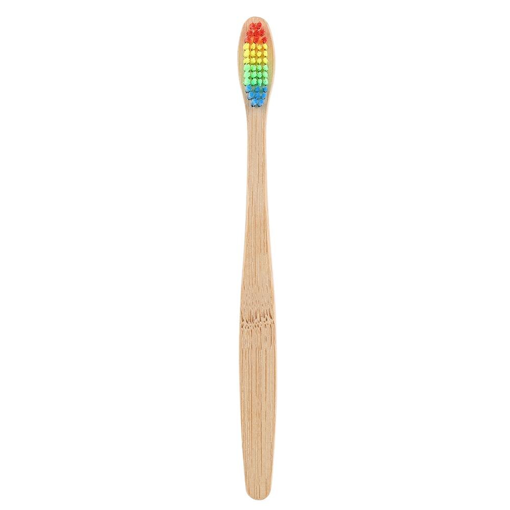 13 Colors Soft Bristles Bamboo Toothbrush Natural Eco-friendly Natural Round Handle Toothbrush Oral Care: 10
