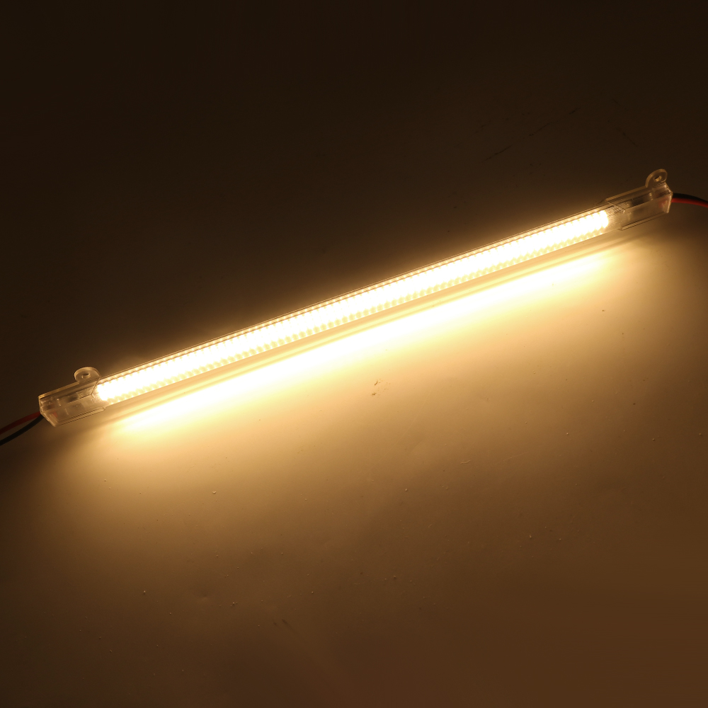 Tiras rígidas Led de 220V, 30/40/50CM, 72LED, cocina, debajo de gabinetes, reflector fluorescente, lámpara de tubo, barra de luz superbrillante: Amarillo claro / Color blanco cálido