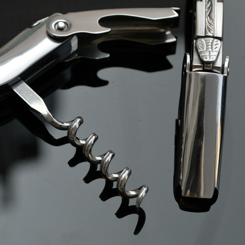Laguiole Wine Corkscrew Opener Stainless Steel Bottle Opener Sacacorchos Custom Wine waiter's Christmas Personality