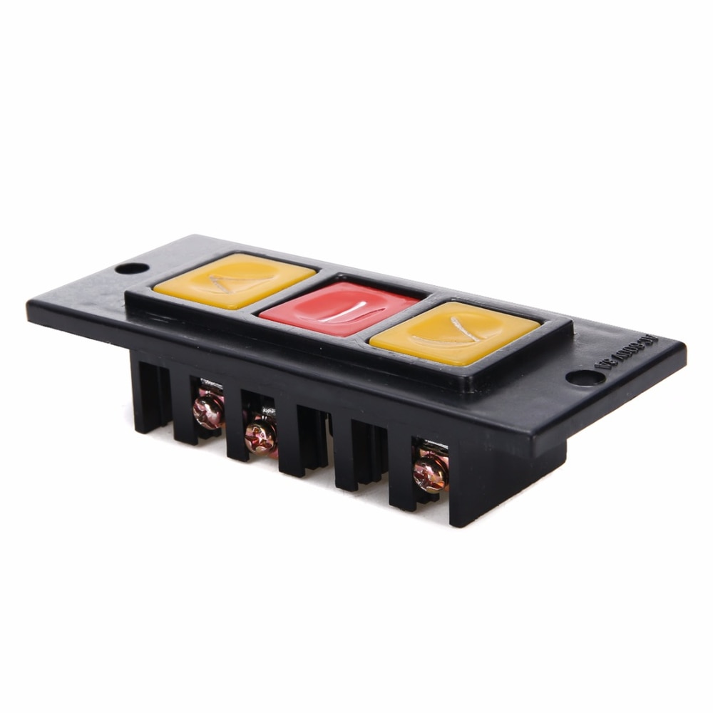 Up Down Stop 3 Buttons Switch Black Plastic Housing Push Button Switches For Electric Roller Shutter Garage Safety Door