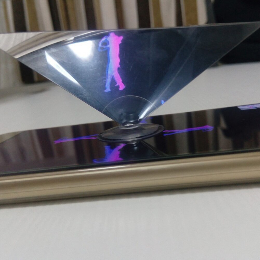 Transparent Virtual 360 Degree Projector Portable Video Stand For Mobile Phone 3D Universal Pet Ultra Clear