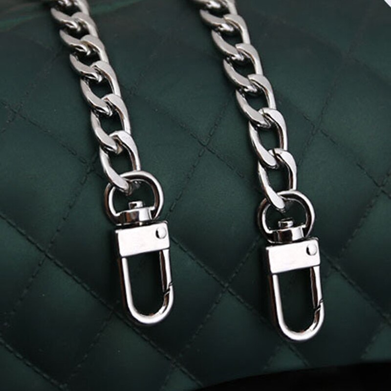 20/100/120cm metal kæde diy udskiftning skuldertaske rem kæde guld / sølv / sort håndtag håndtaske pung taske tilbehør