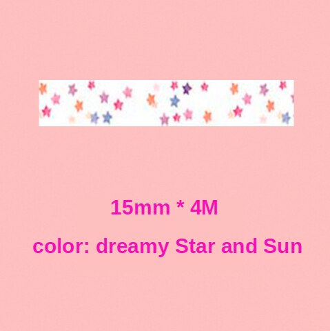 Aive Compatible for brother P-Touch Candy label tape compatible model for PT-PR10BT 15mmx4m CF33-08 CF30-03 CF0-02 LR5C LR30: Dream Star