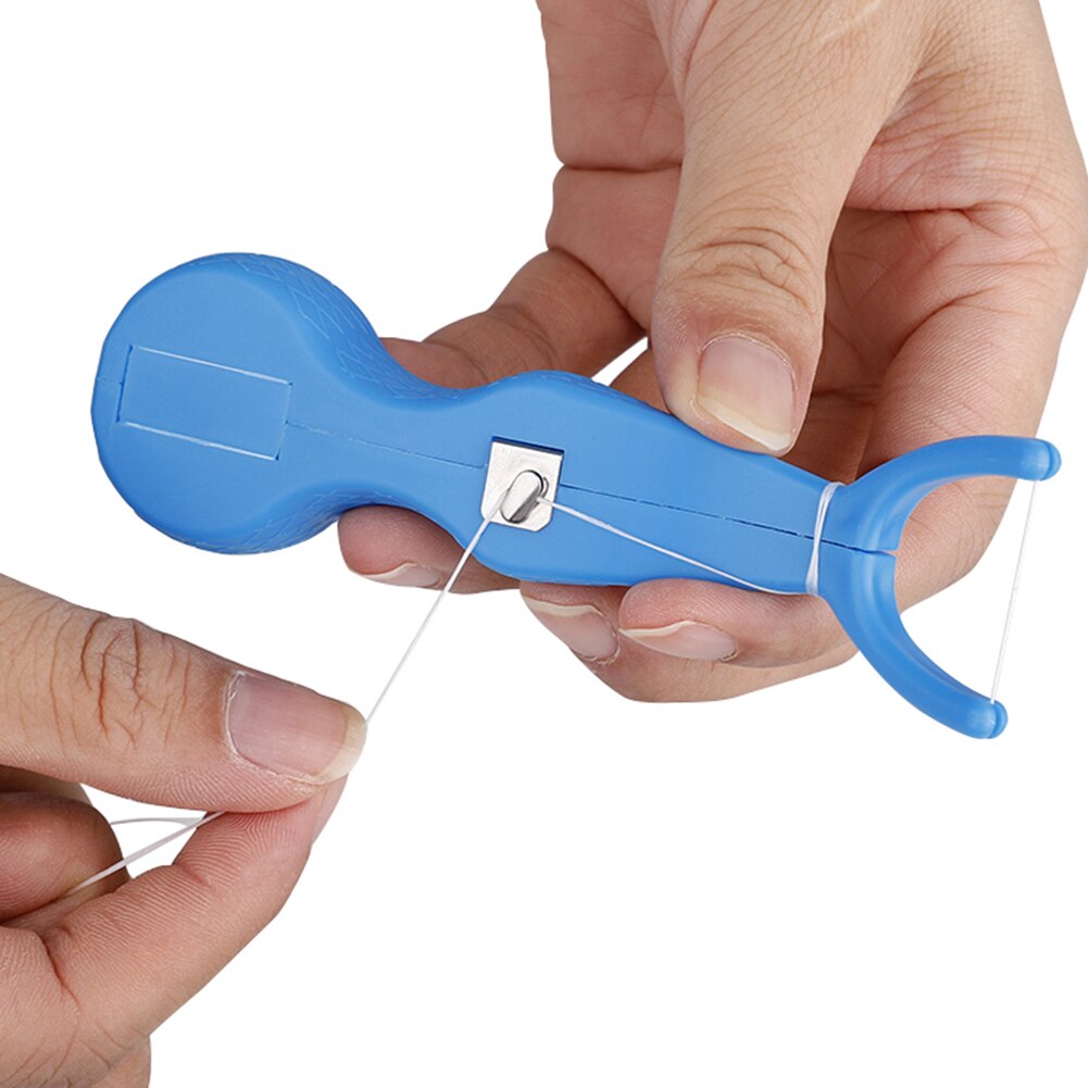 30m nylon tandzijde met houder, tandenreinigingsstaafje, mondverzorgingsreiniger, tandenflosser, interdentale borstel, tandenreinigingsdraad