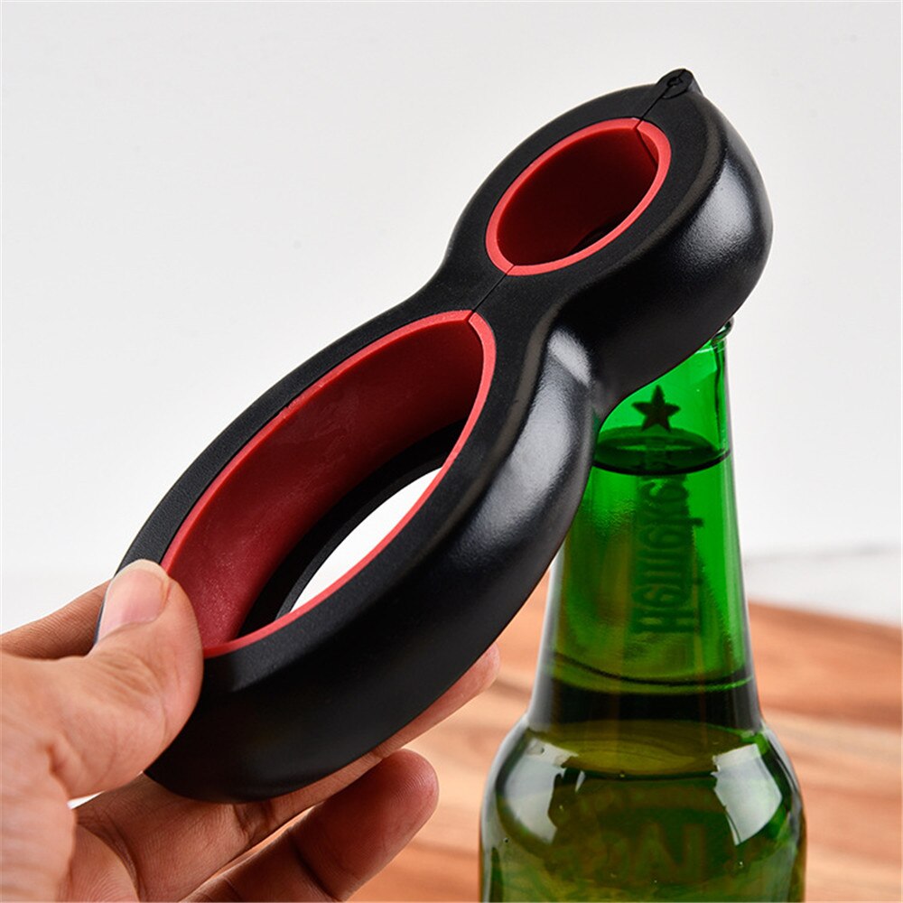 6 In 1 Multifunctionele Kan Flesopeners Rvs Schroef Cap Jar Grijper Kan Wijn Bier Deksel Twist Off Klauw bar Gereedschap