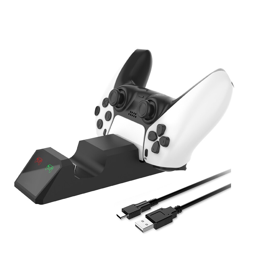 Dual Charging Dock Handvat Type-C Interface Duurzaam Stand Opladen Energie Efficiënte Voor PS5 Gaming Controllers Handgrepen Kit