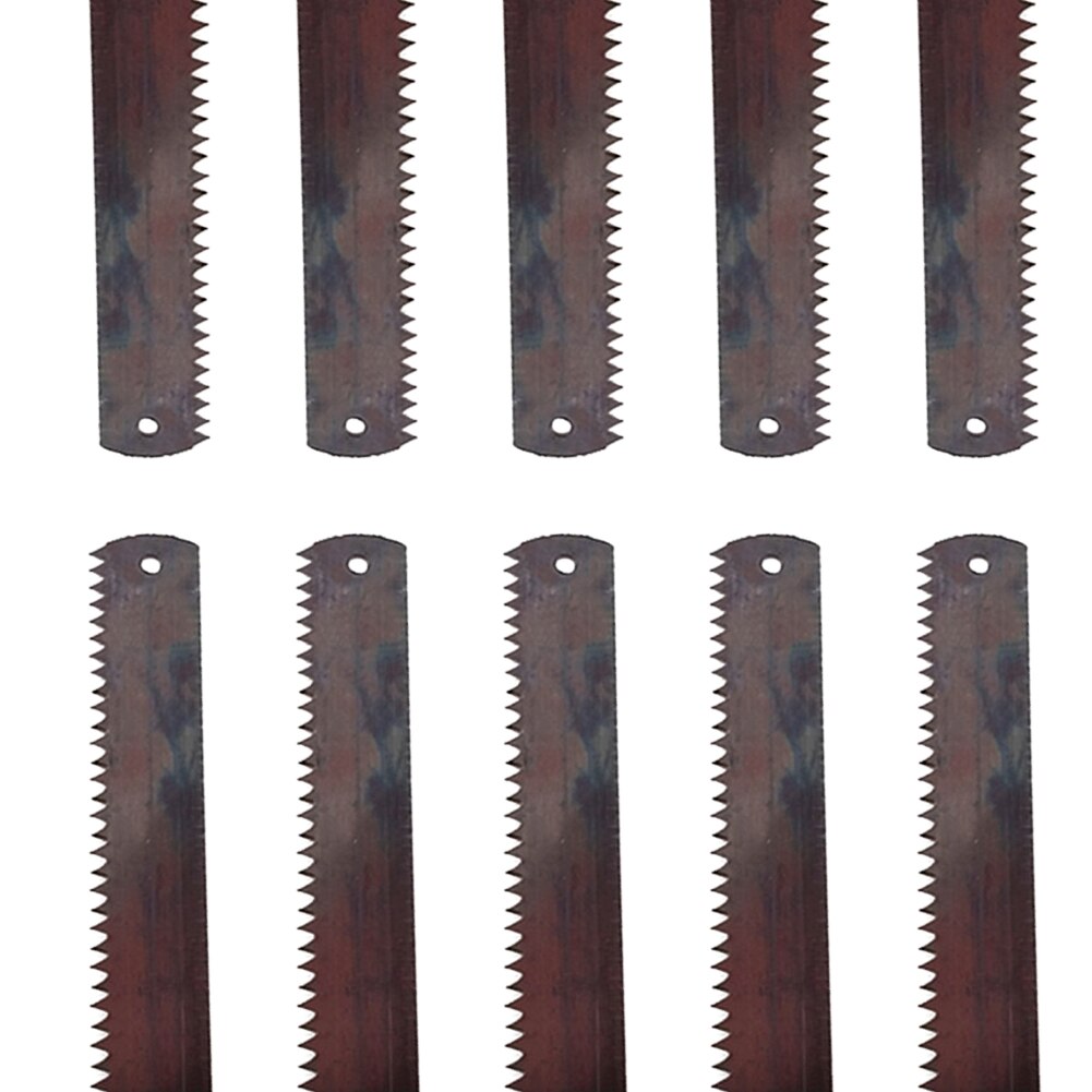 10 stuks scherpe ijzerzaagbladen, snijder, 300mm houtbewerkingsgereedschap voor houtzagen, doe-het-zelf model, handleiding, houtbewerking, mini-zaagblad