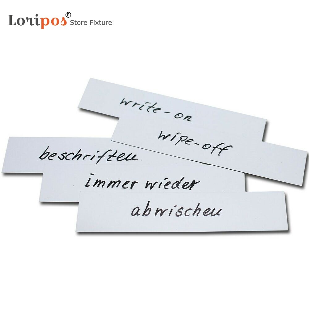 100mm X 50mm White Magnetic Labels Warehouse Whiteboard Shelf Racking