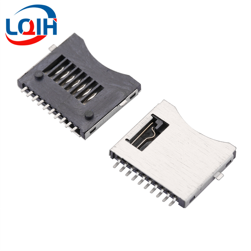 Suporte para cartão SD/MINI/TF/SIM/NANO/MICRO Slot para cartão Módulo de memória Corpo longo Corpo curto com conector autoelástico: Vermelho