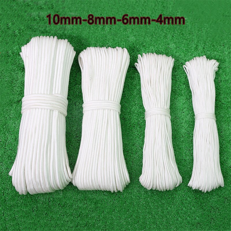 Nylon Braided Decorative Rope Polyester Binding Rope Flagpole Cord Clothes Greenhouse String Polypropylene Solid Truck Cord