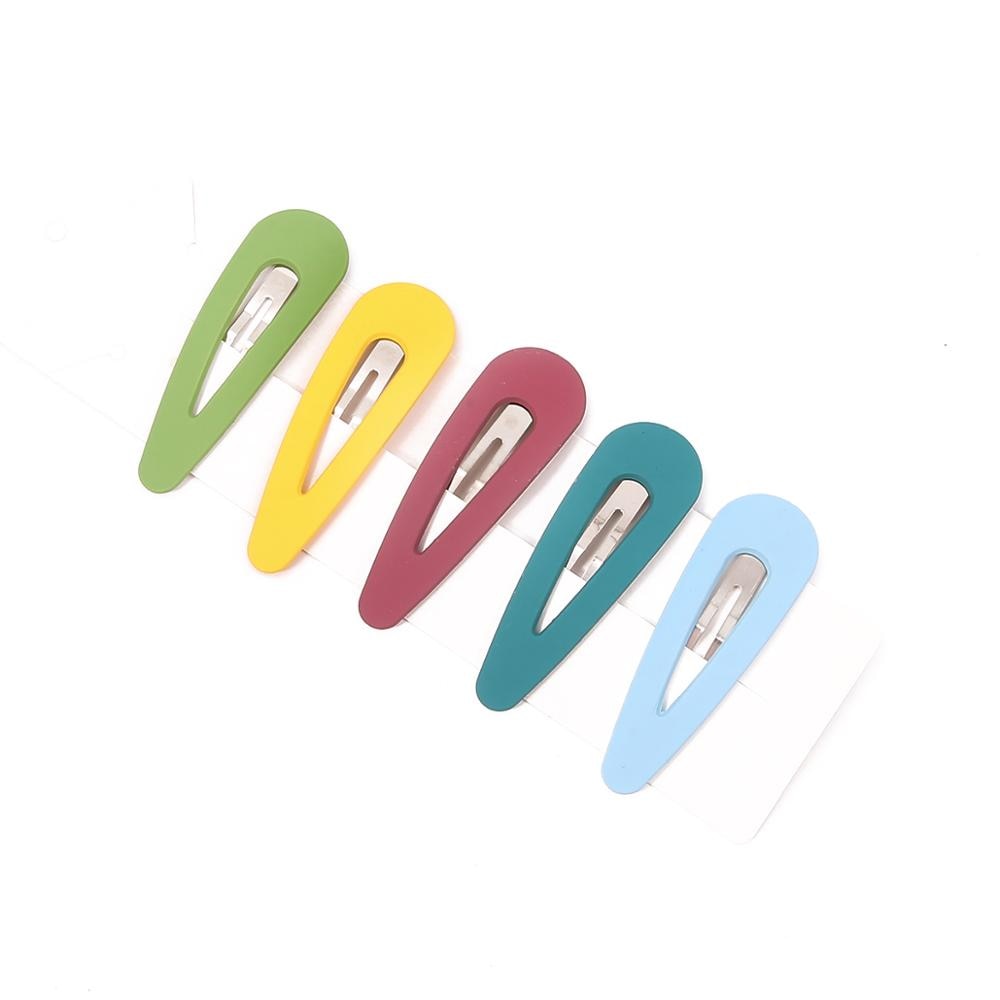 Clip para el pelo de Color caramelo para mujer, pasadores para niñas, horquillas, accesorios de Clip de Metal, herramientas de estilismo para el cabello