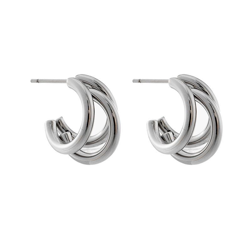 pendientes acero inoxidable mujer pendientes largos mujer MEYRROYU-pendientes de acero inoxidable 316L para mujer, joyería romántica geométrica Rectangular, novedad de , de: Rojo óxido
