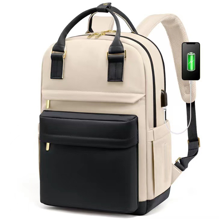Zaino per Laptop da 14 15 pollici con porta di ricarica USB, zaino da lavoro resistente allo strappo per i viaggi, zaino Casual per uomo donna: MULTI