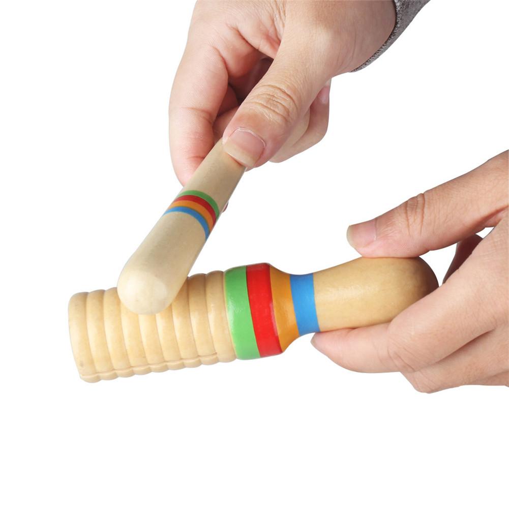 10 Stks/set Orff kinderen Slaginstrument Set Band Ritme Kit Tamboerijn Maracas Met Willekeurige Kleur & Patroon voor Kinderen