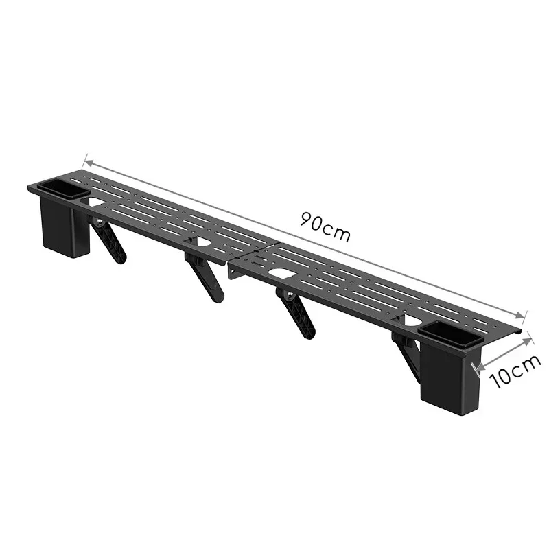 Foldable Computer Monitor Rack TV Set-Top Box Holder Shelf Monitor Screen Bracket Router Remote Stand Storage TV Top Rack Shelf