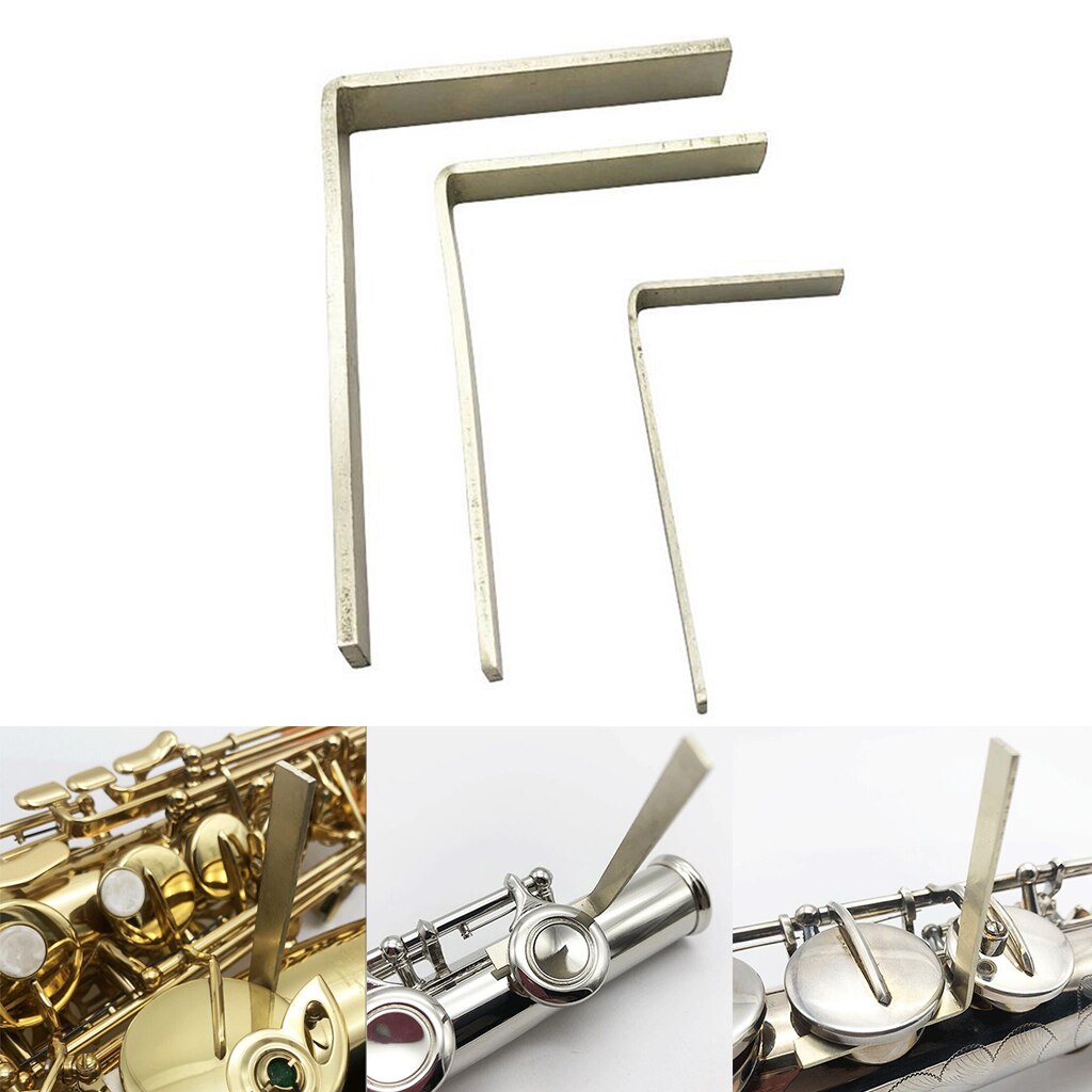 Set Van 3 Saxofoon L-Vorm Key Repareren Set Voor Instrument Onderdelen Accessoire