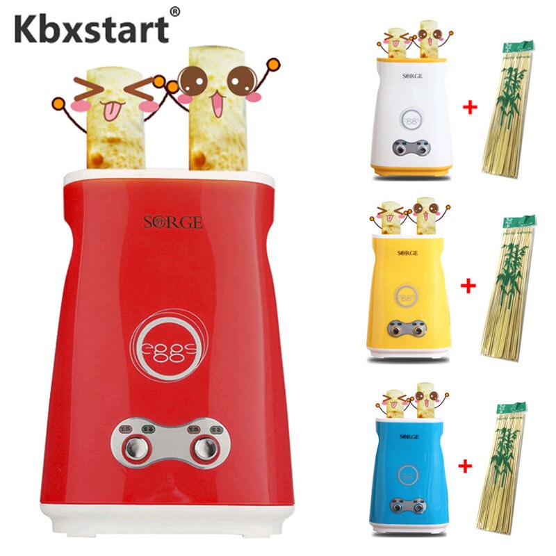 220v elektriske automatiske omeletter dobbel eggemaskin dobbel bryter kok kok egg egg pølse maskin komfyr frokost maker