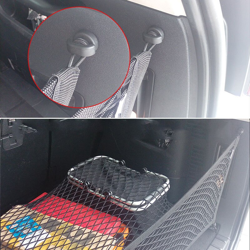 2/4/8pcs Universal Car Net Bag Buckle Tie Down Hook Ring Screw Mount Automobile Rear Trunk Loop Hanging Fixed Hook Buckle