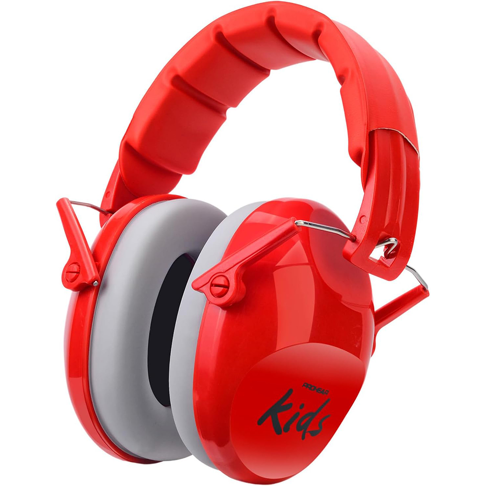 ZOHAN Kids Hearing Protection Earmuffs Baby Ear Defenders Noise Reduction Earmuff For Autism Children Toddlers Reading Sleeping: Red