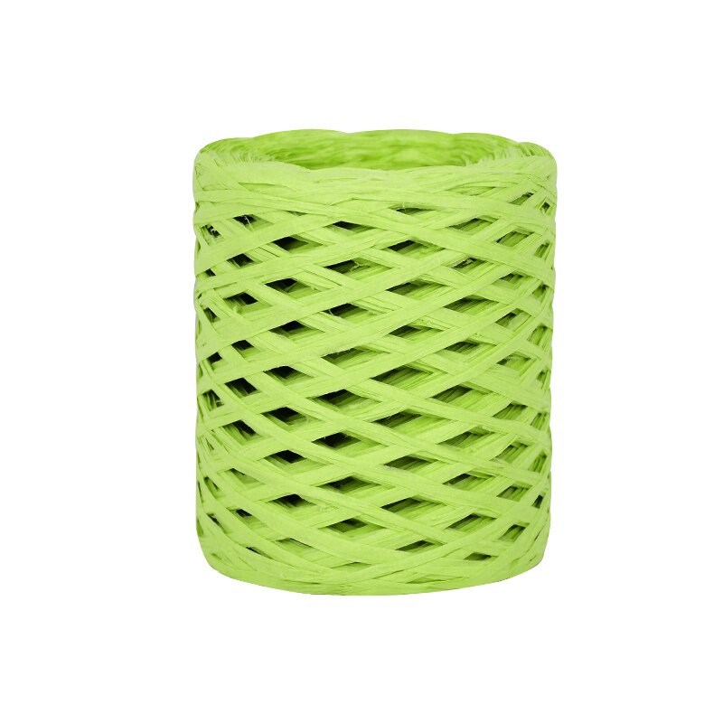 200m/Roll Hand-knitted Lafite Raffia Straw Paper Cord Ribbon For Wedding Birthday Party Packaging Box Craft Twine Belt Rope: B12